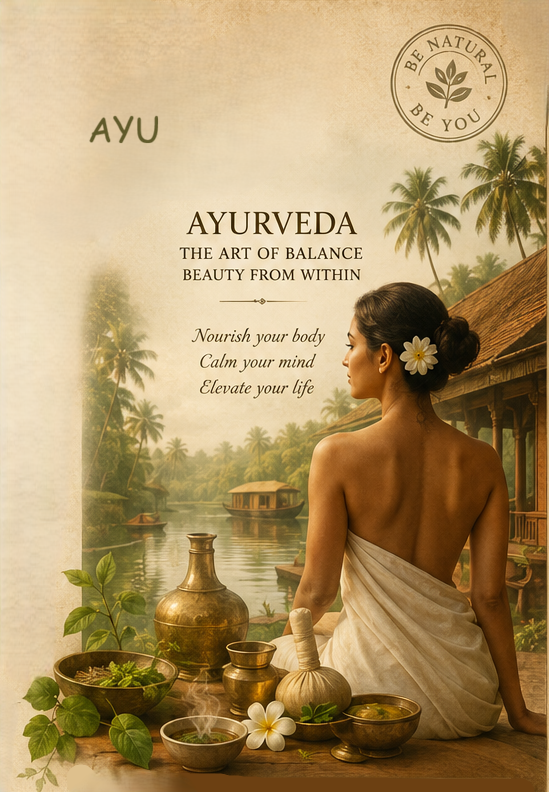 Ayurveda — the art of balance, beauty from within, rooted in your own Deha Prakriti