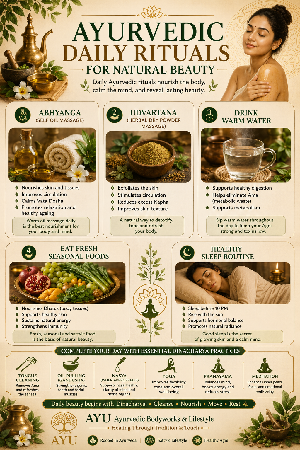 Ayurvedic daily rituals for natural beauty